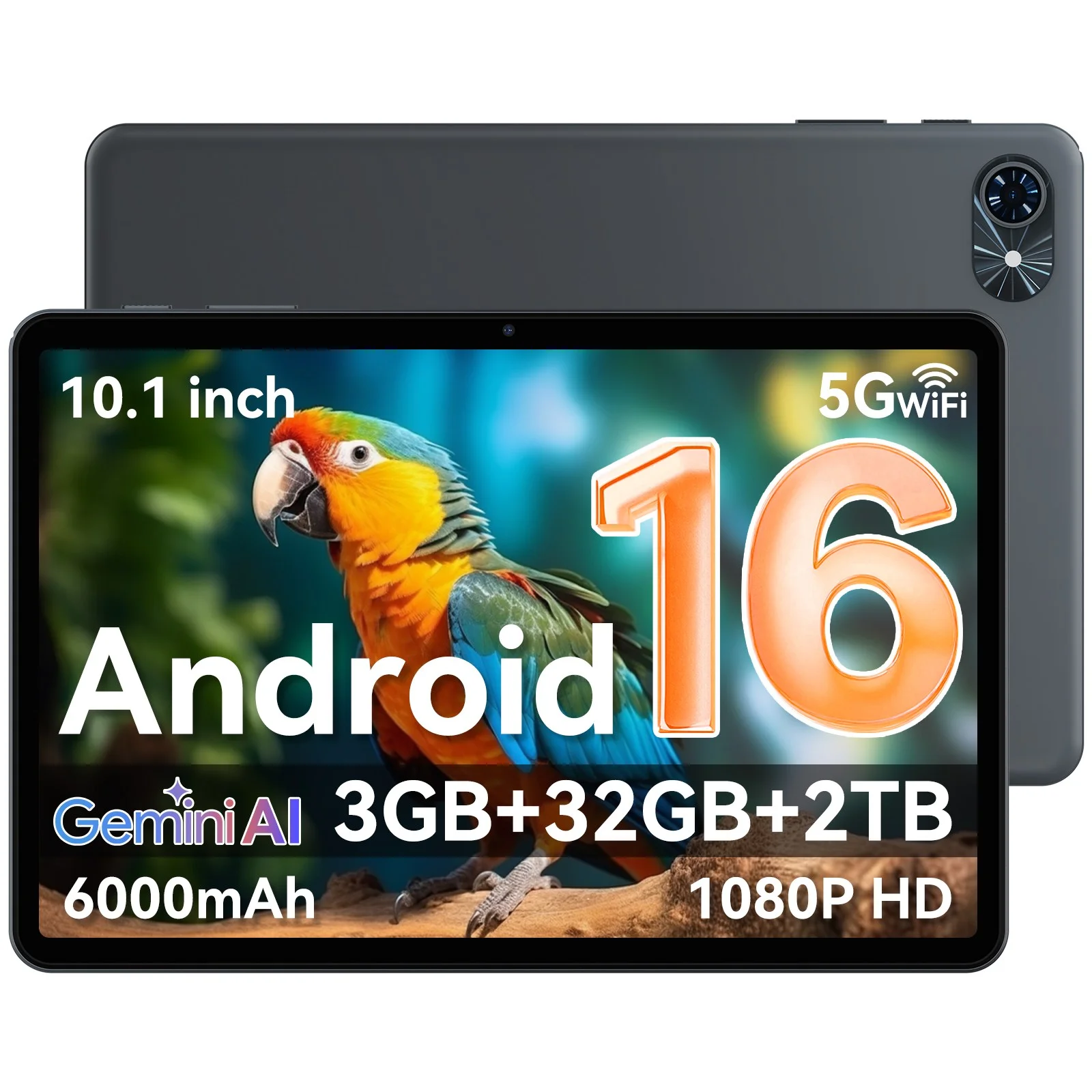 TABWEE 태블릿 3GB+32GB 2TB확장 6000mAh Androi