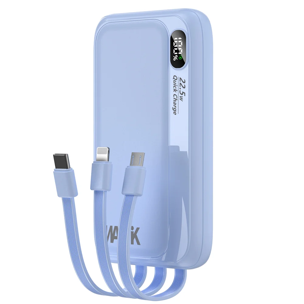 WAPIK PD 22.5W 일체형 대용량 보조배터리 고속충전 M1 100